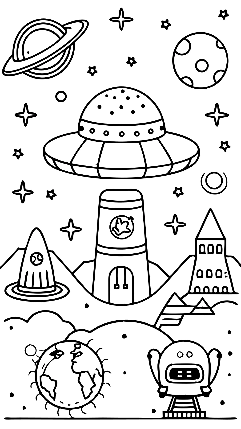 martian coloring pages